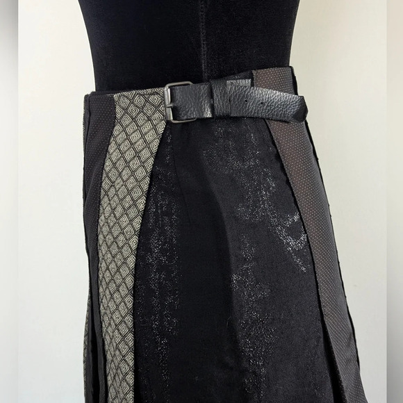 Kenzo Wool Wrap Skirt Buckle Closure Vintage Rare Size 36 - Picture 4 of 14